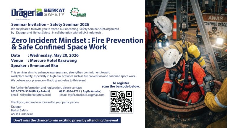 ASLIK3 Indonesia Bersama Draeger & Berkat Safety Gelar Safety Seminar